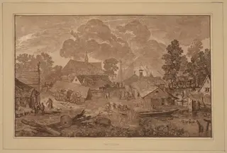 Village with Pond