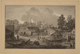 Village with Pond, by Cornelis Ploos van Amstel