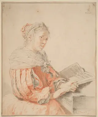 Young Girl at the Keyboard, by Cornelis Ploos van Amstel