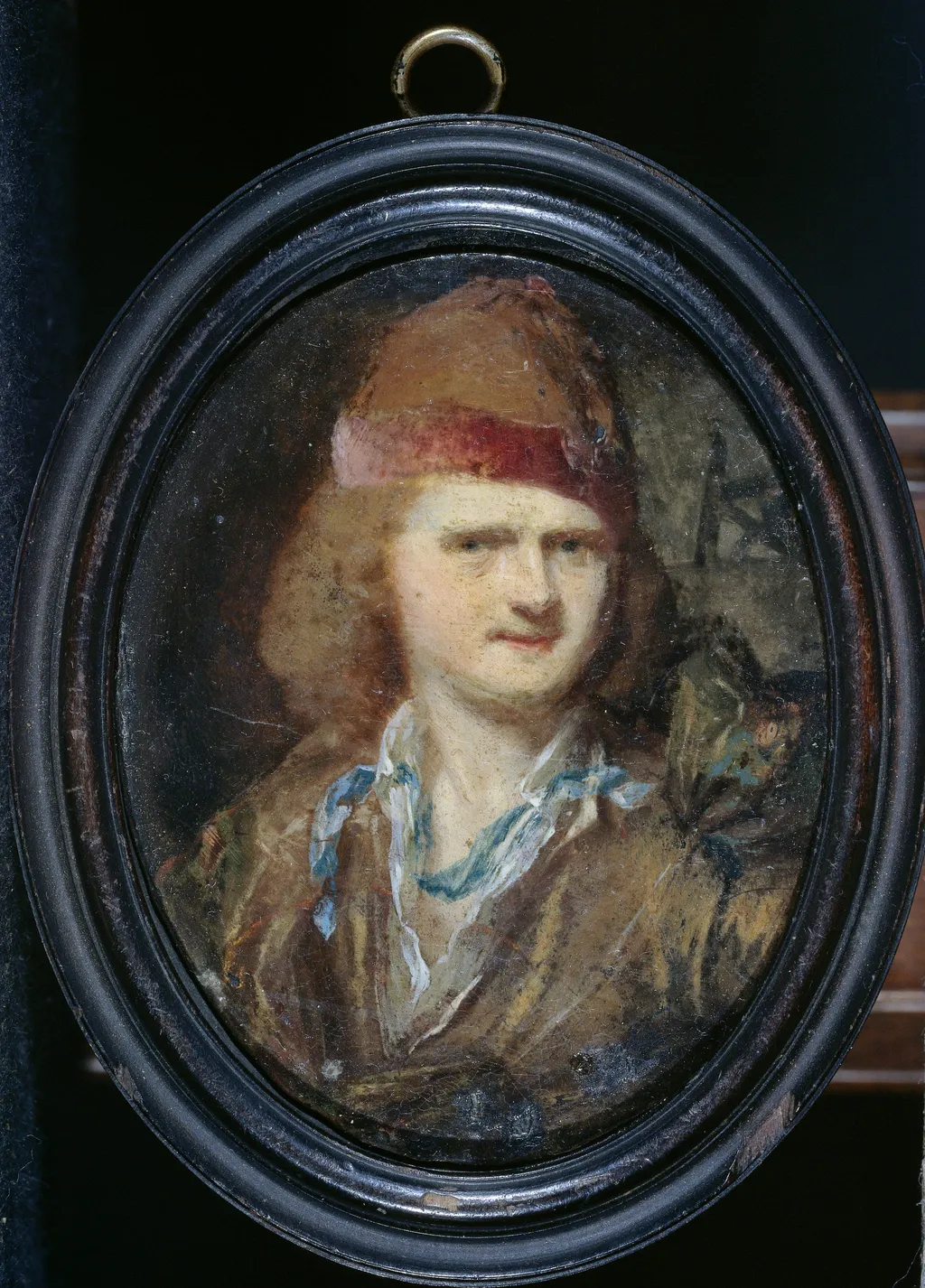 Self-Portrait, by Cornelis Pronk, oil, 1720