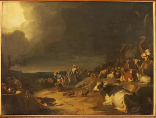 Întoarerea lui Iacob din Mesopotamia, by Cornelis Saftleven