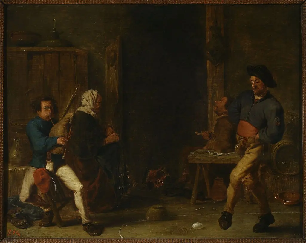 Scene in a tavern, by Cornelis Saftleven