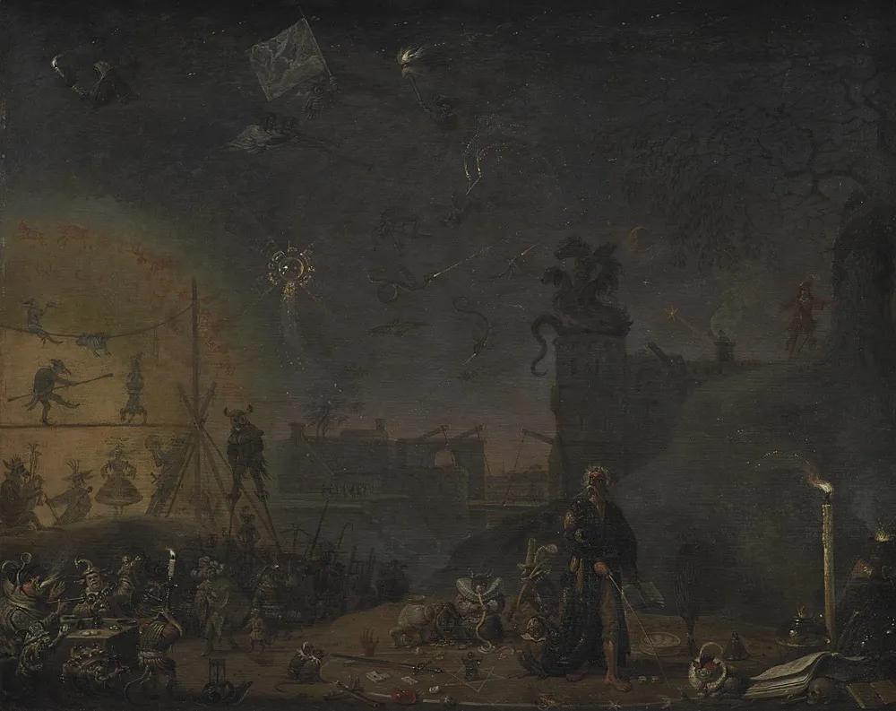 The Vision of the Sunday Child, by Cornelis Saftleven, unspecified, 1660