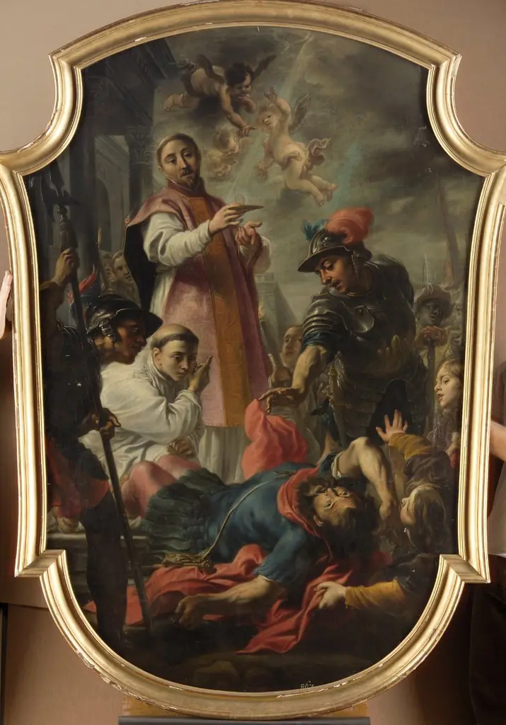 Conversion of St. William of Maleval by St. Bernard of Clairvaux, by Cornelis Schut