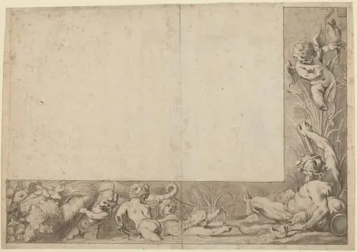 River God with Putti