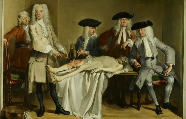 Anatomy lesson of Dr Willem Röell. — Cornelis Troost