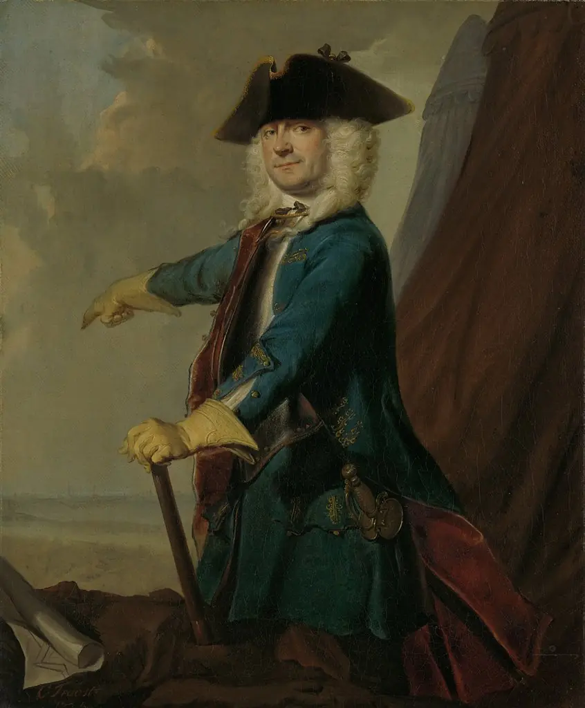 Gerrit Sichterman (1688-1730). Quartermaster-General of the Cavalry, Colonel of the Oranje-Groningen Infantry Regiment, Commandant of Grave, by Cornelis Troost