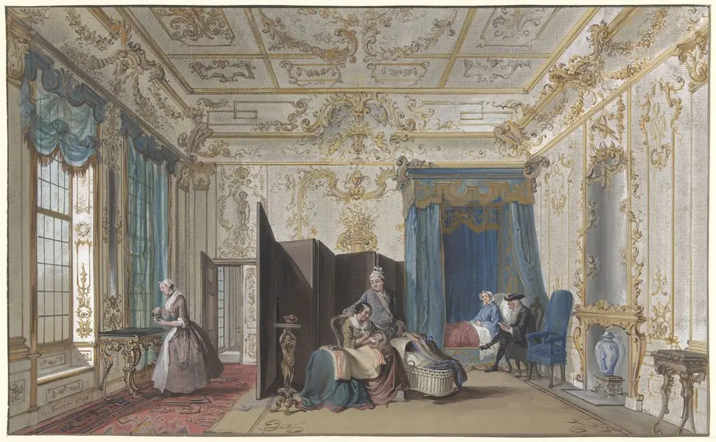 The Delivery Room, by Cornelis Troost
