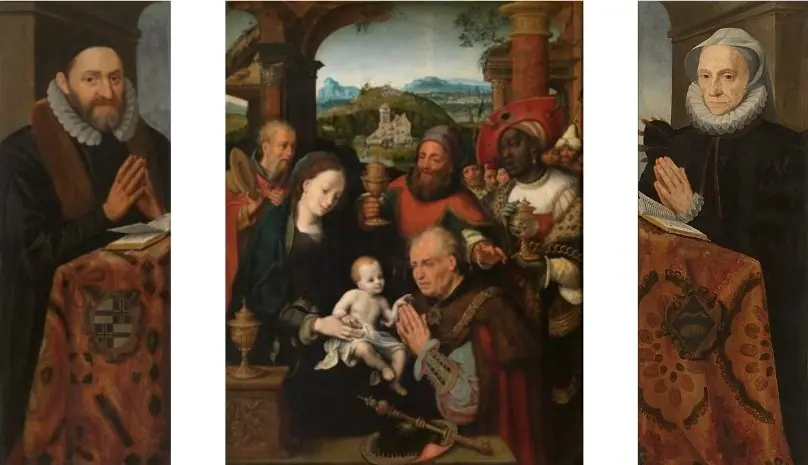 Epitaph of Lodewijk Clarys and his Wife Marie le Batteur, by Cornelis van Cleve