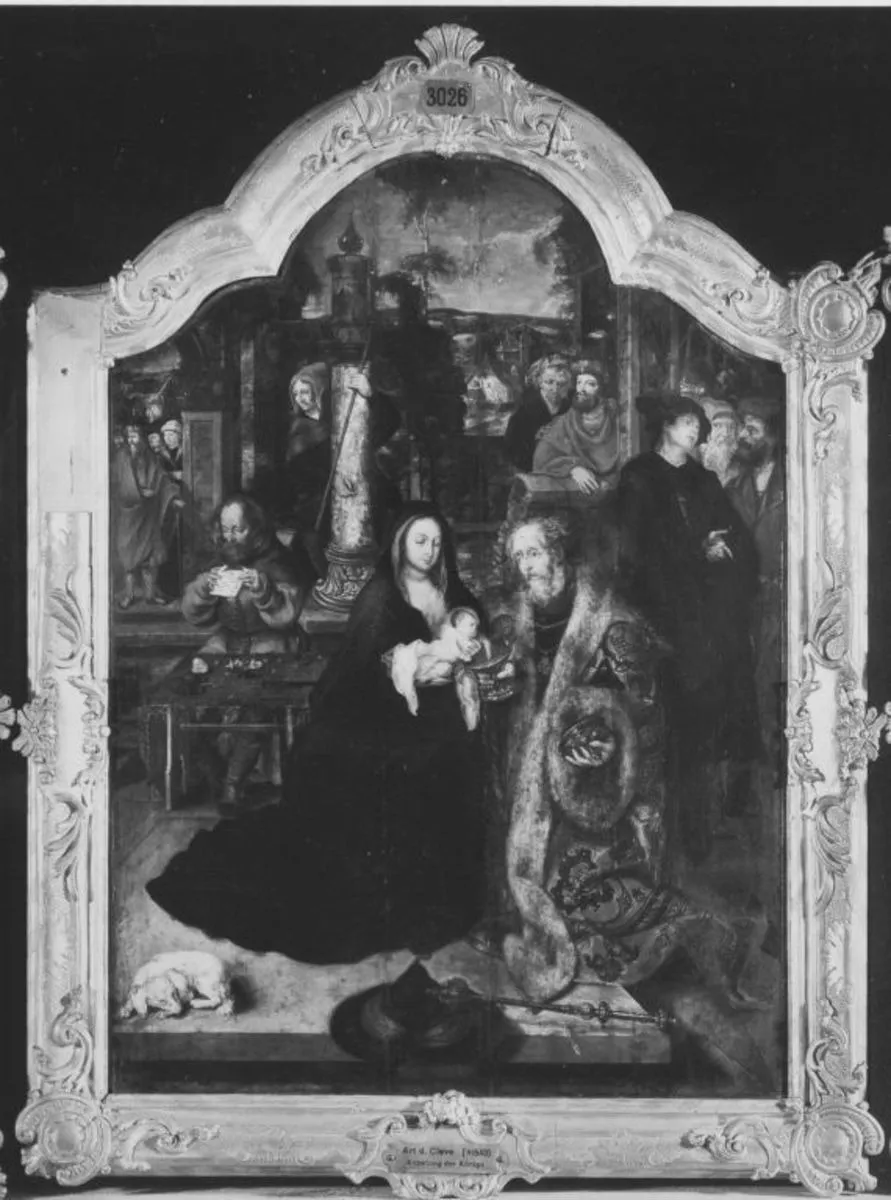 Triptych:Adoration of the Magi, by Cornelis van Cleve, unspecified, 1570