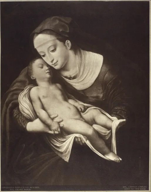 Virgin with the sleeping Child, by Cornelis van Cleve, paint, 1564