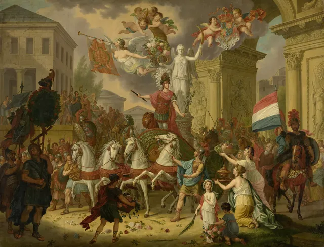 Allegory of the Triumphal Procession of the Prince of Orange, later King William II, as the Hero of Waterloo, 1815