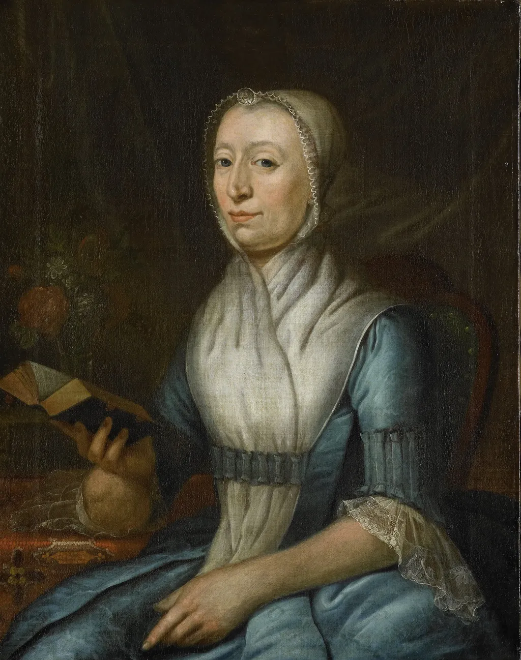 Portrait of Eva Goudriaan-de Veer, by Cornelis van Cuylenburgh, oil, 1788