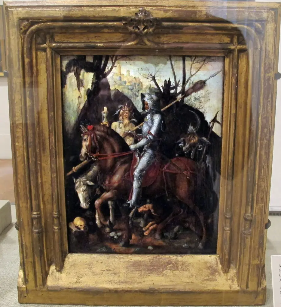 cavaliere, la morte il diavolo, by Cornelis van Dalem