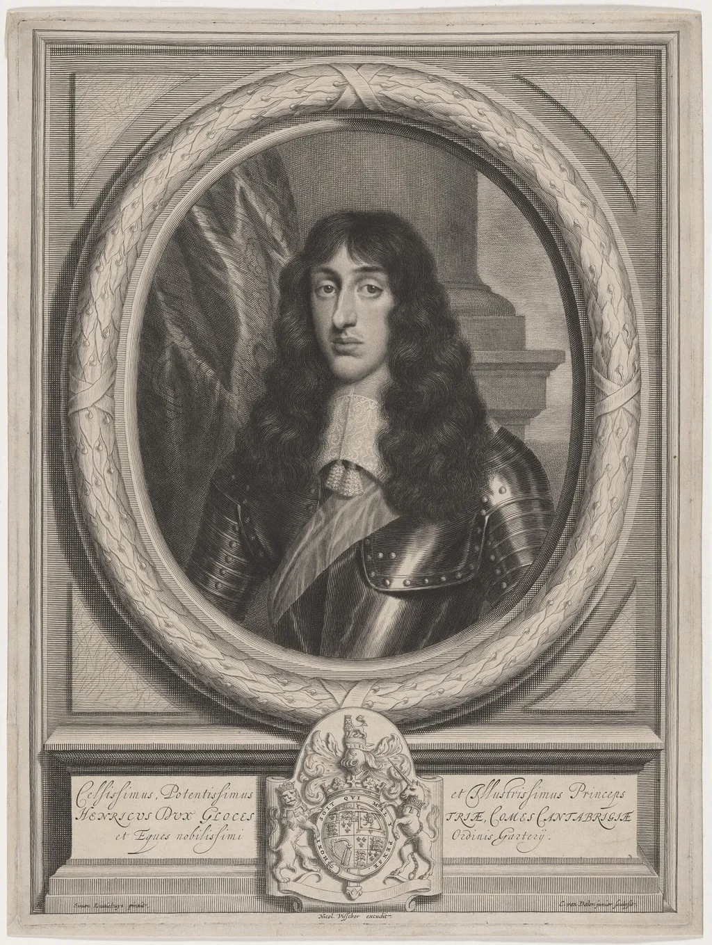 Henry, Duke of Gloucester, by Cornelis van Dalen I, ink, 1634