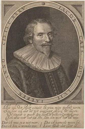 Jacob Cats, Poet, by Cornelis van Dalen I