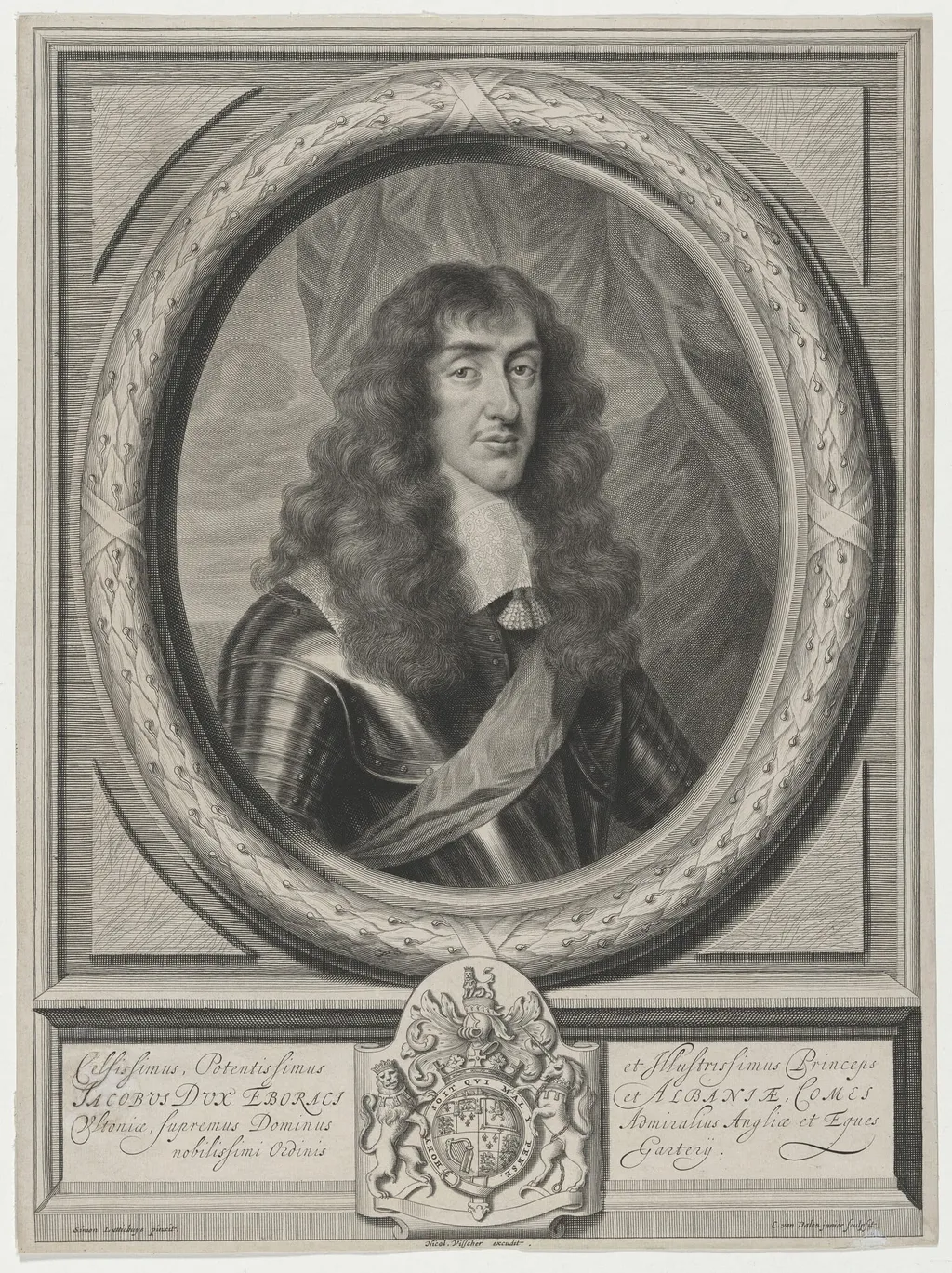 James II, Duke of York, by Cornelis van Dalen I, ink, 1634