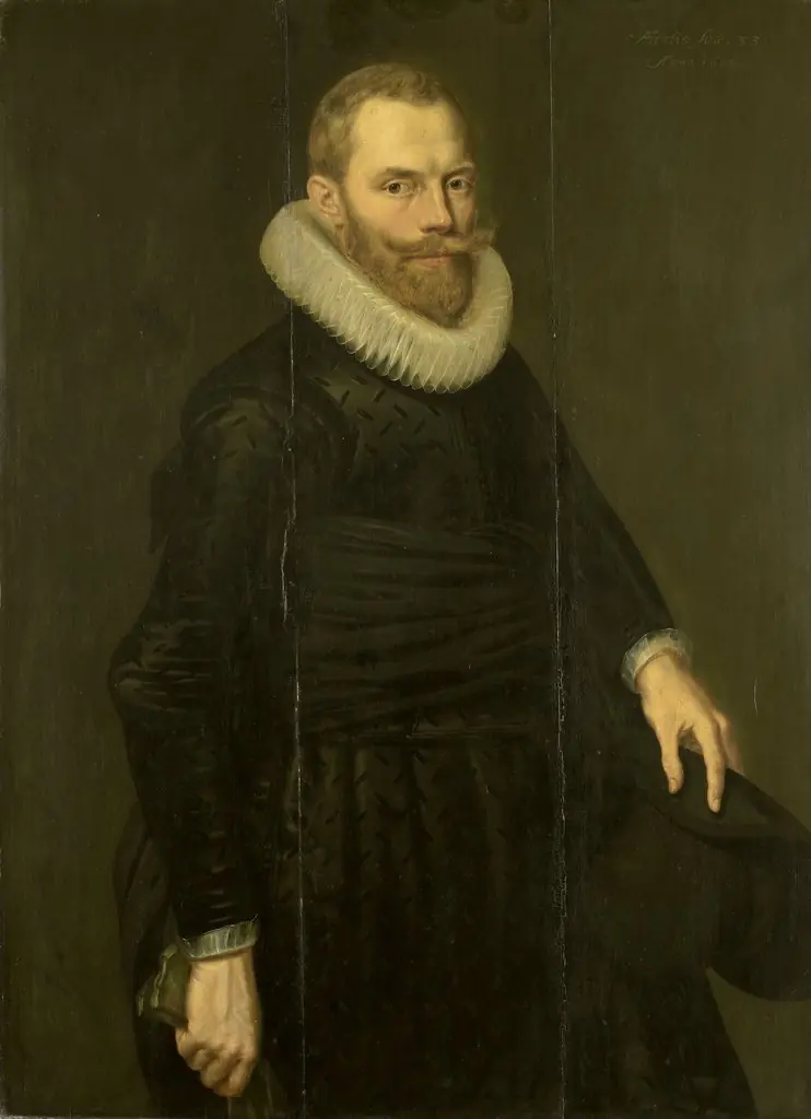 Portrait of Dirck Hasselaer (1581-1645), by Cornelis van der Voort