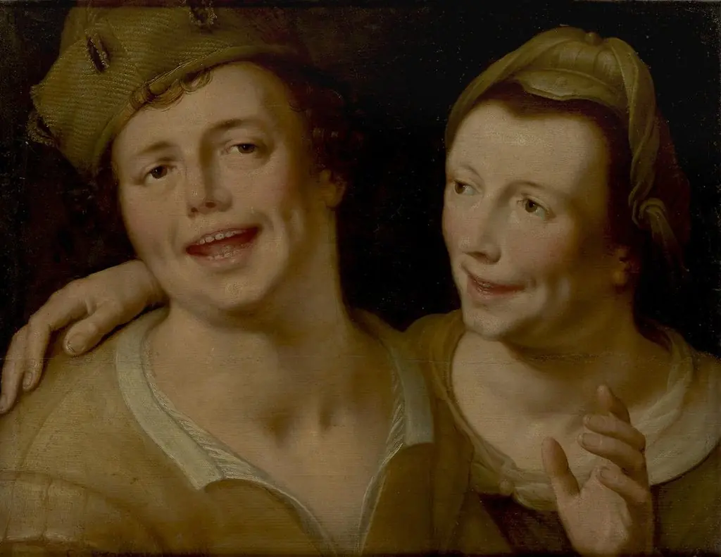 A Man and Woman Singing, by Cornelis van Haarlem