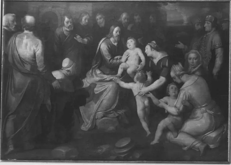 Suffer the little children to come unto me (Matt. 19:14), by Cornelis van Haarlem