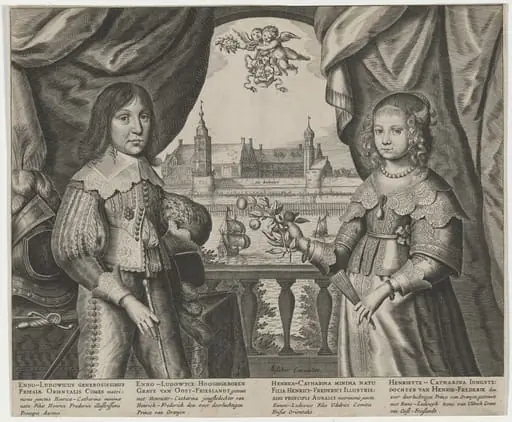Enno Ludovick, Count of East Friesland and His Wife, Catherina Henriette, by Cornelis Visscher