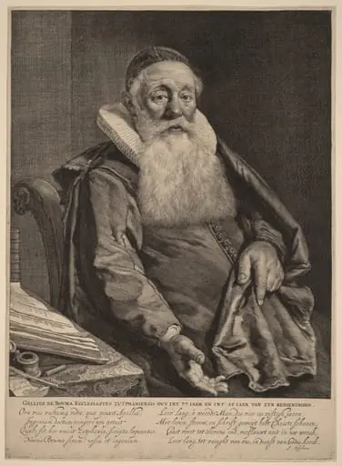 Gellius de Bouma, by Cornelis Visscher