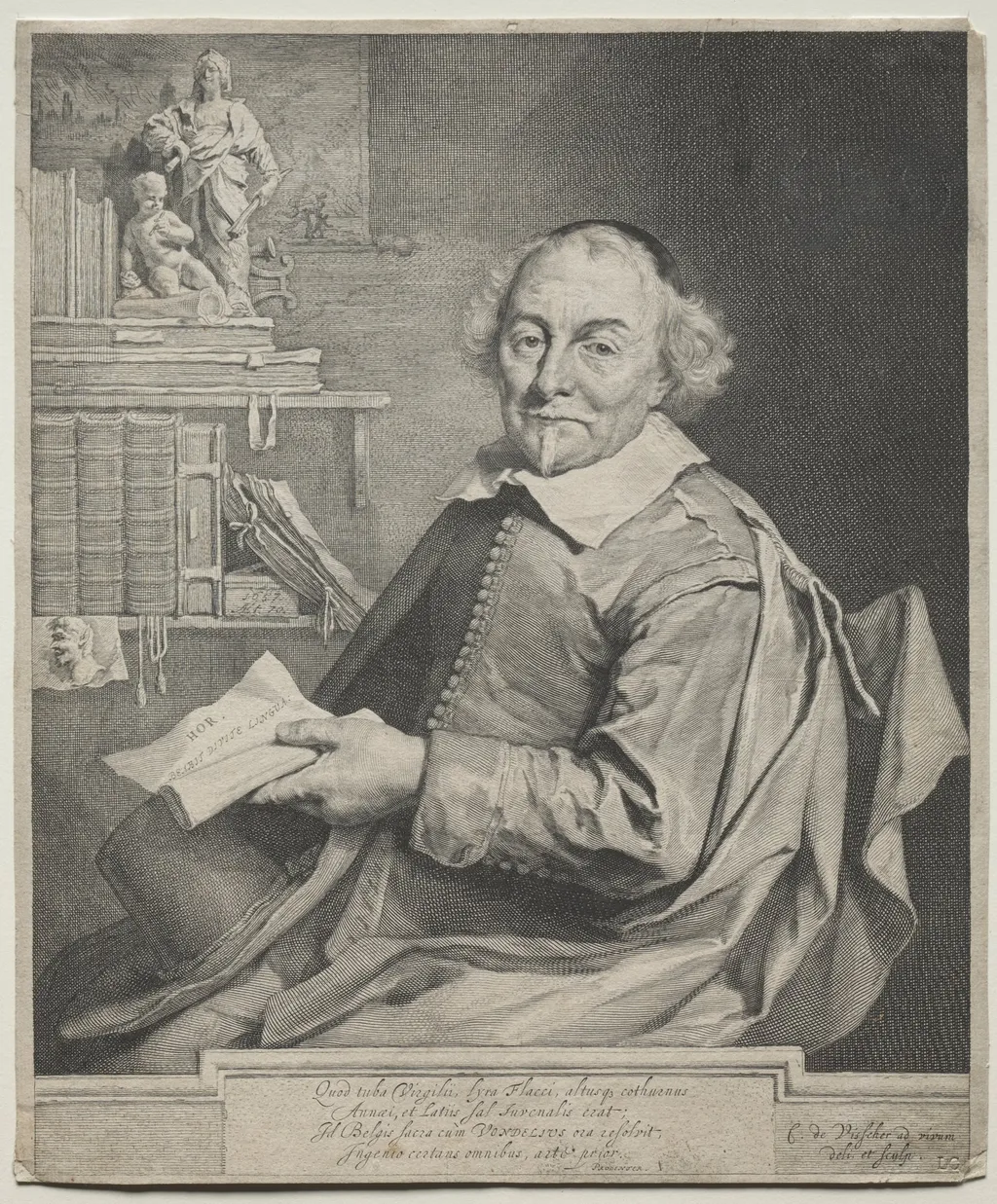 Vondel, by Cornelis Visscher, 1657