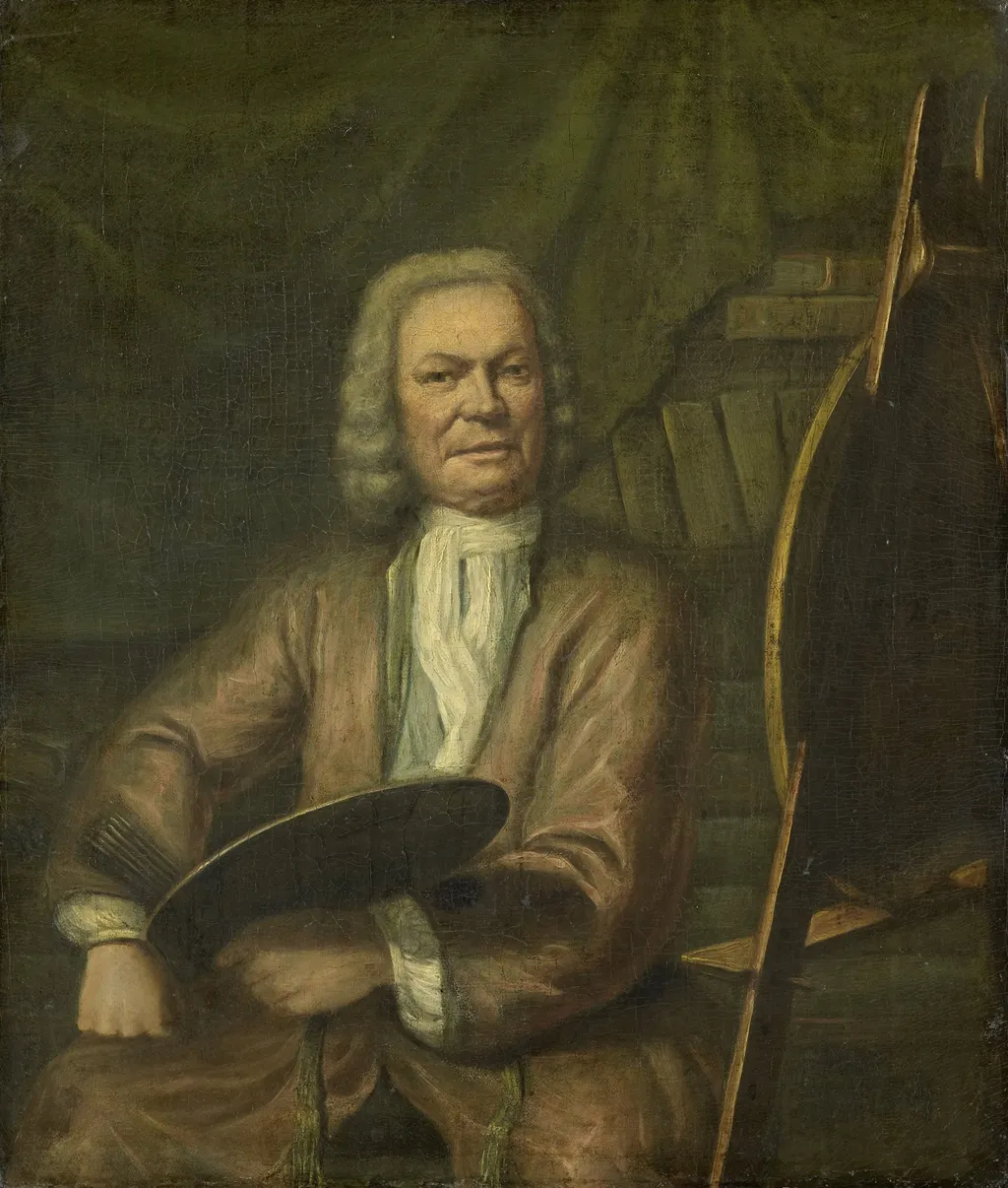 Portrait of Jan Maurits Quinkhard, Painter, by Cornelis Wever, oil, 1771
