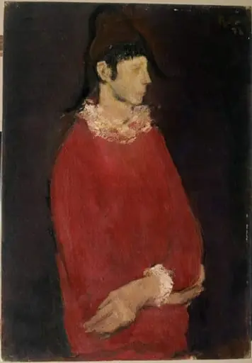 Arlechin în roșu, by Corneliu Baba