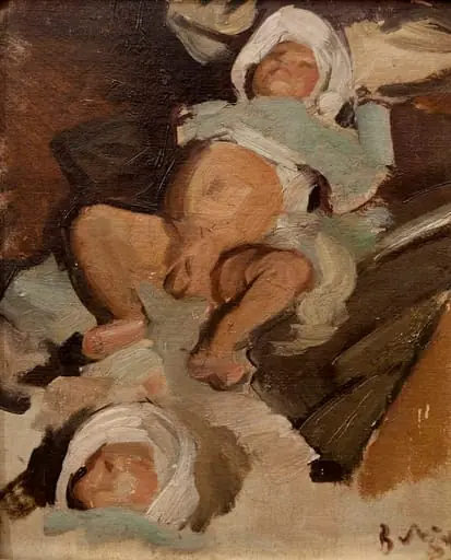 Copil dormind (studiu), by Corneliu Baba