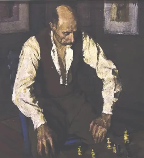 Jucătorul de șah, by Corneliu Baba