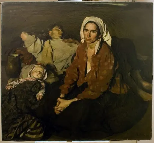 Odihnă la câmp (din seria „1907”), by Corneliu Baba