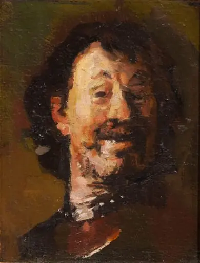 Omul care râde (interpretare după Rembrandt), by Corneliu Baba