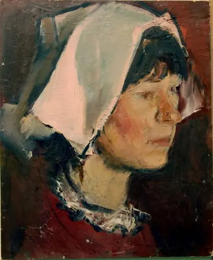 Portret de fată, by Corneliu Baba