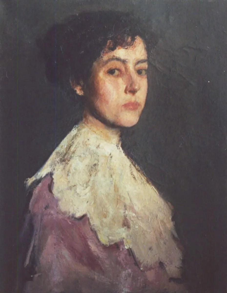 Portret de fată (E. H. Marinescu), by Corneliu Baba, unspecified
