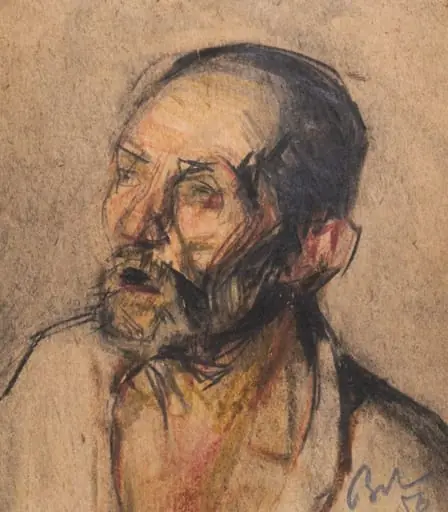 Portret de țăran, by Corneliu Baba