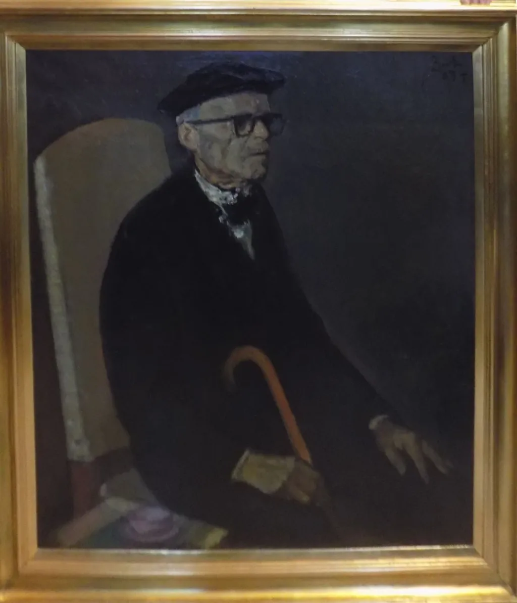Tudor Arghezi, by Corneliu Baba, 1956