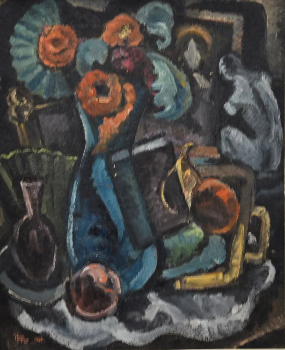 Natură statică, by Corneliu Michăilescu, 1936