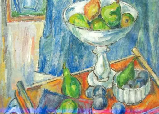 Natură statică cu fructieră, by Corneliu Michăilescu