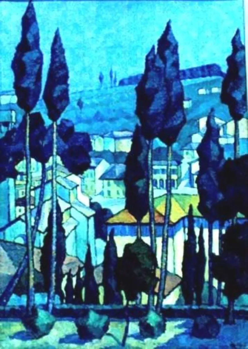 Peisaj italian, by Corneliu Michăilescu, unspecified, 1926
