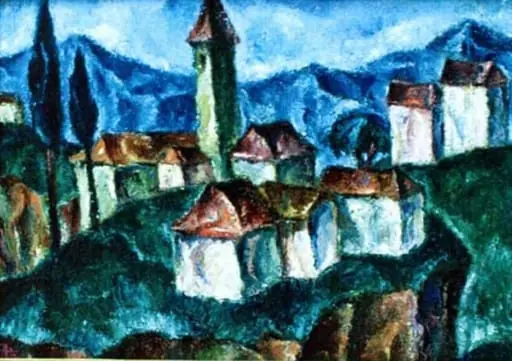 Peisaj la Settignano (Florența), by Corneliu Michăilescu