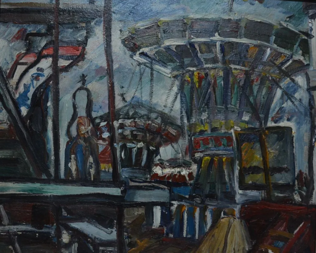 Târgul moșilor, by Corneliu Michăilescu, 1936