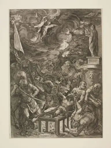 Martyrdom of St. Lawrence, by Cornelius Cort
