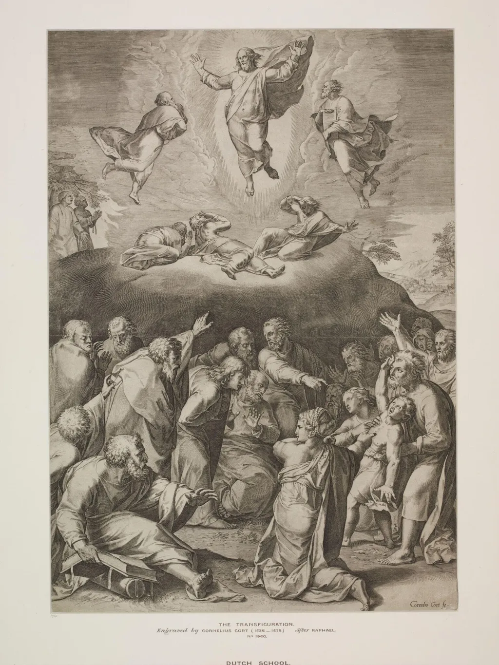 Transfiguration, by Cornelius Cort, 1550
