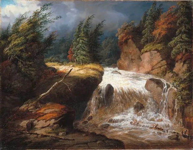 The Passing Storm, Saint-Ferréol, by Cornelius Krieghoff