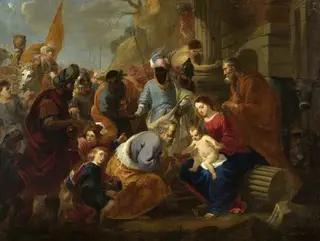 Adoration of the Kings, by Cornelius van Poelenburgh, 1640