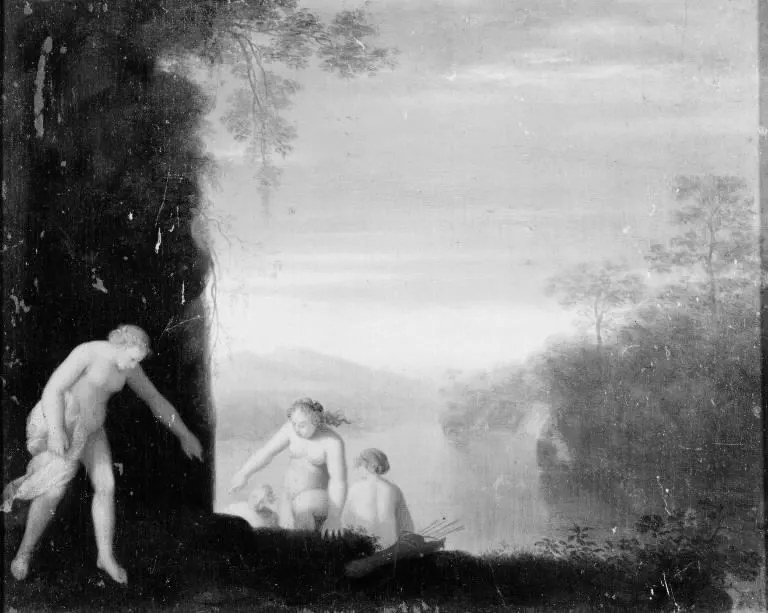 Diana and her Attendants, by Cornelius van Poelenburgh, oil, 1638