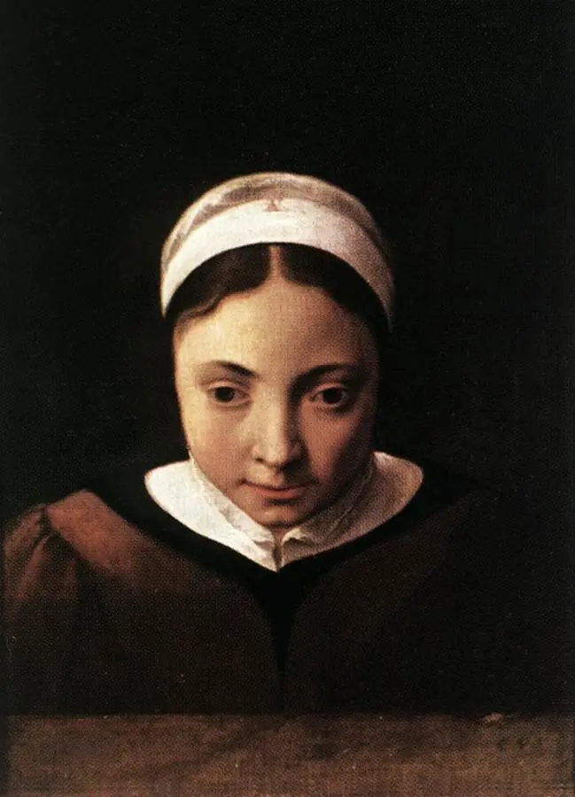 Portrait of a Young Girl, by Cornelius van Poelenburgh, 1650