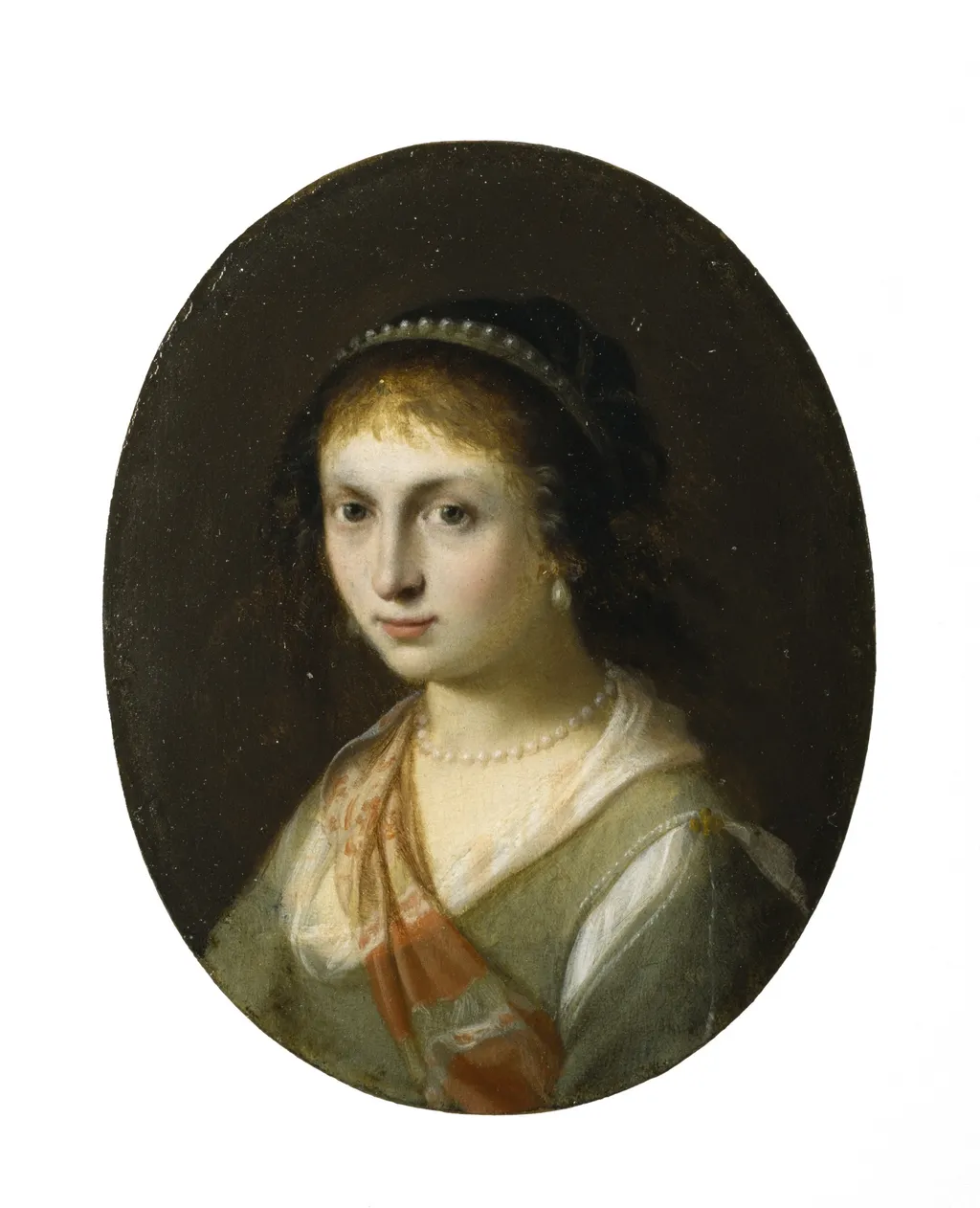 Portrait of Susanna van Collen, by Cornelius van Poelenburgh, oil, 1626