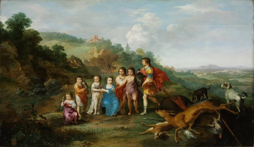 The Seven Children of the Winterking, by Cornelius van Poelenburgh